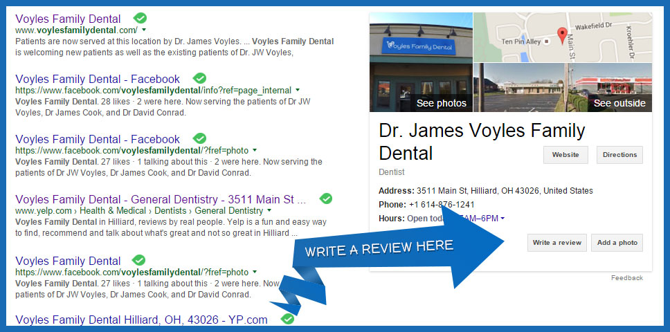 Write a review on dentist